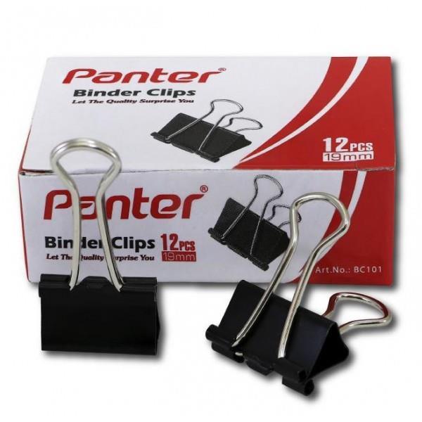 گیره دوبل مشکی ۱۹ پنتر بسته ای